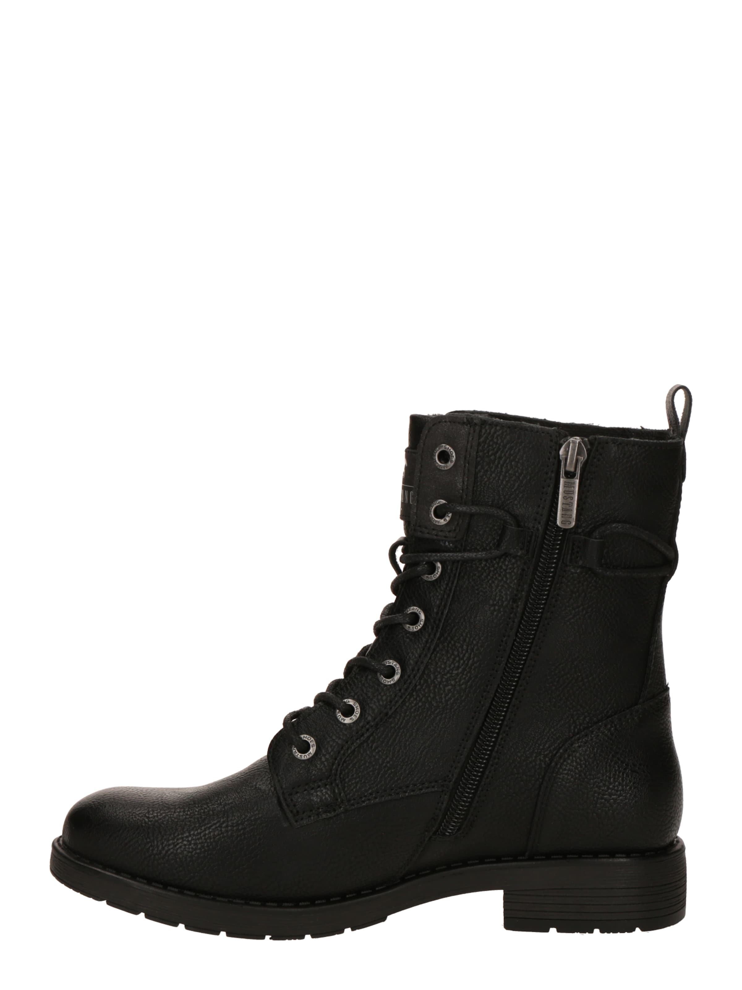 Bottines à lacets MUSTANG en noir