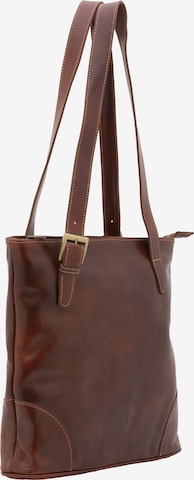 Borsa a spalla di Viola Castellani in marrone: frontale