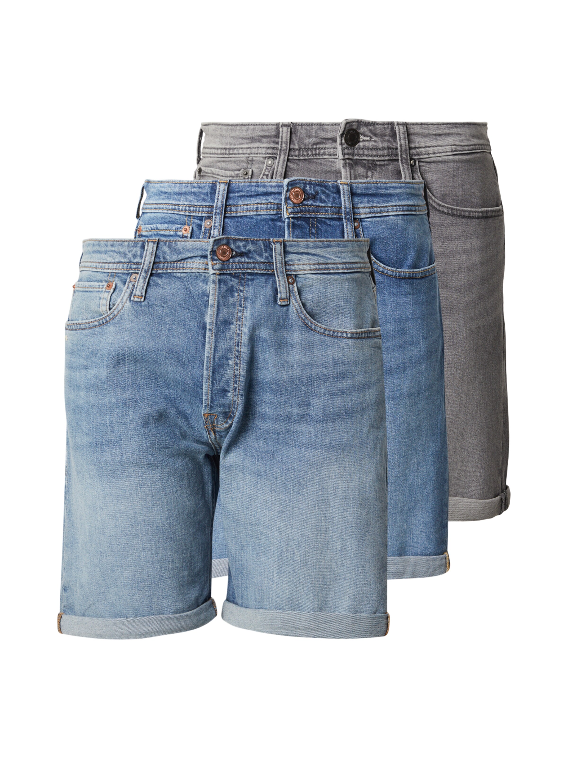 JACK & JONES Джинсы 'JJIRICK JJIORG' в Джинсовый синий / Джинсовый серый, Обзор товара