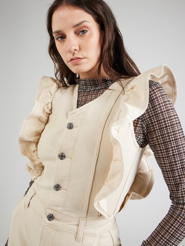 PIECES Jumpsuit 'PCMUJI' in Beige