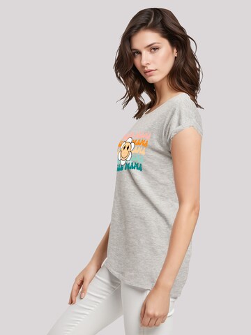 F4NT4STIC Shirt 'Mothers Day Blessed Mama Playful Lettering Vintage Inspired' in Grey