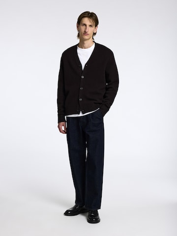 SELECTED Cardigan i brun