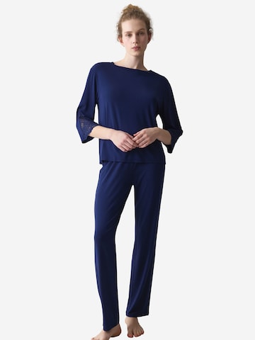 Pyjama ' Red Label Amourette ' TRIUMPH en bleu : devant