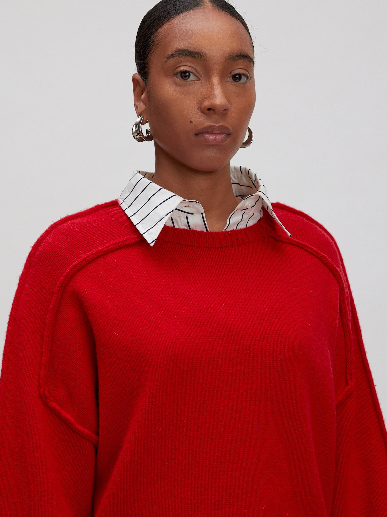 EDITED Neuheiten Pullover aus Wollmix 'Naiba' rot