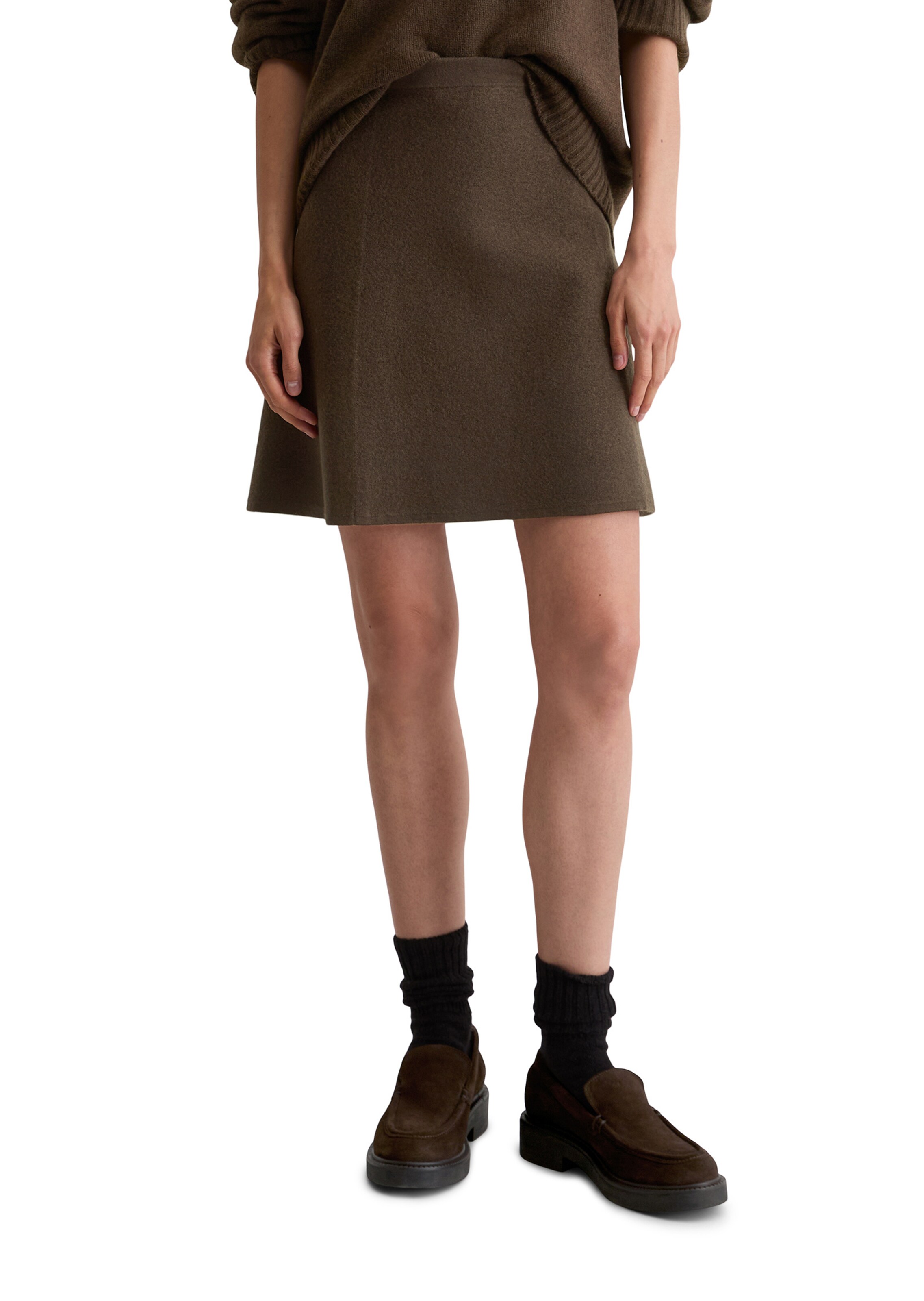 Jupe Marc O'Polo en marron : devant