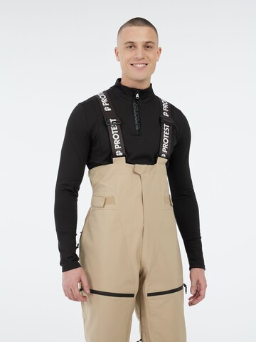 PROTEST Regular Workout Pants 'PRTBASE' in Brown