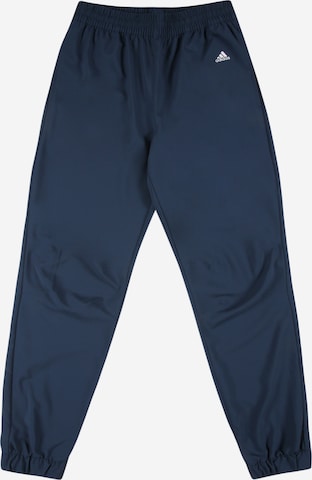 Effilé Pantalon de sport ADIDAS GOLF en bleu : devant
