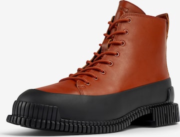 CAMPER Lace-Up Ankle Boots 'Pix' in Red: front