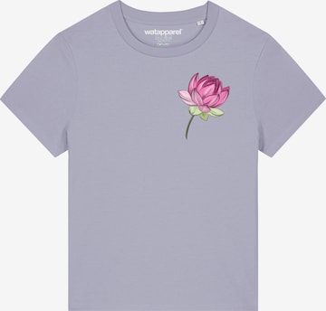 Watapparel T-Shirt 'Blume' in Lila: Vorderseite