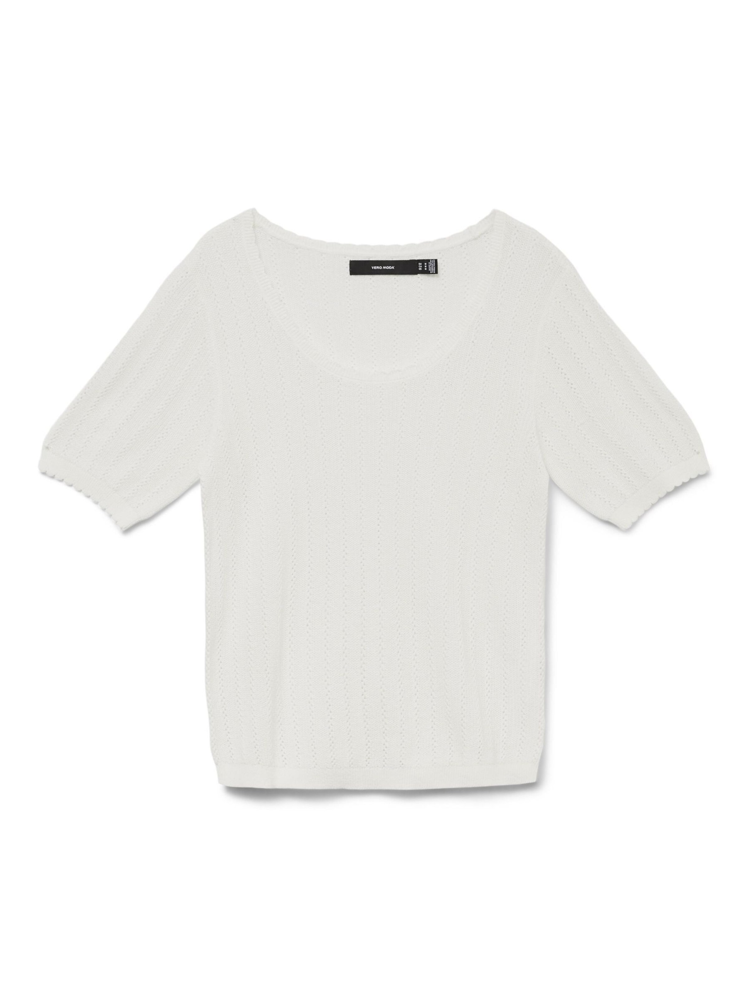 Pull-over 'VMLuxlight' VERO MODA en blanc : devant