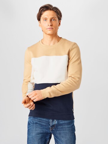 TOM TAILOR DENIM Sweatshirt in Braun: predná strana