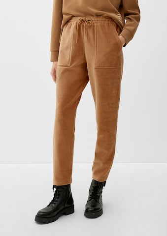 Regular Pantalon s.Oliver en marron : devant