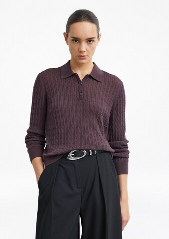Pull-over COMMA en violet : devant