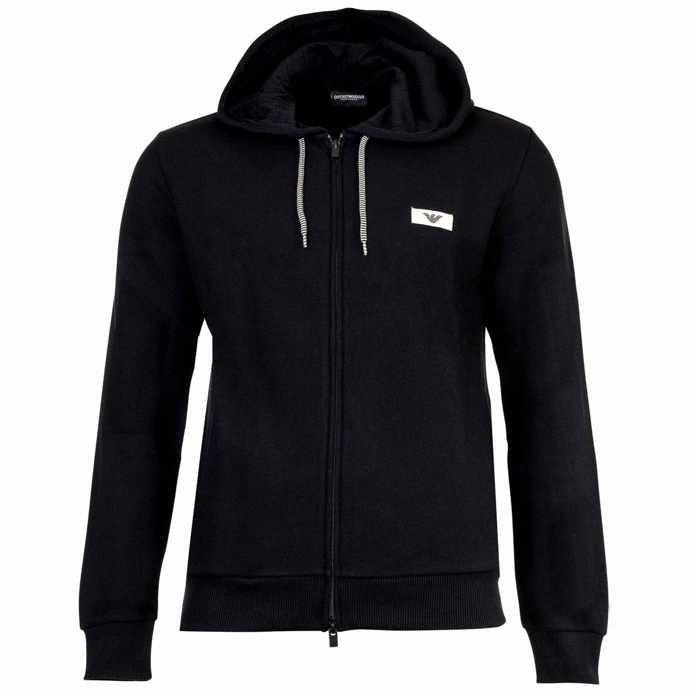 Emporio Armani - Sudadera en negro: frente