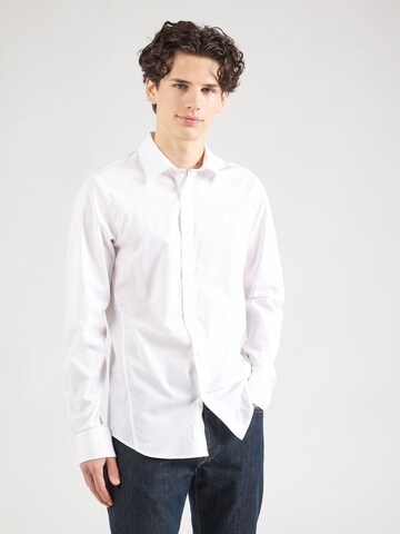 Coupe slim Chemise G-STAR en blanc : devant