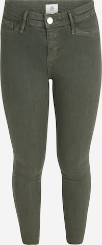 River Island Petite Slimfit Jeans 'MOLLY' i grønn: forside