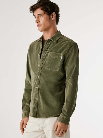 Coupe regular Chemise 'Clayton' Pepe Jeans en vert