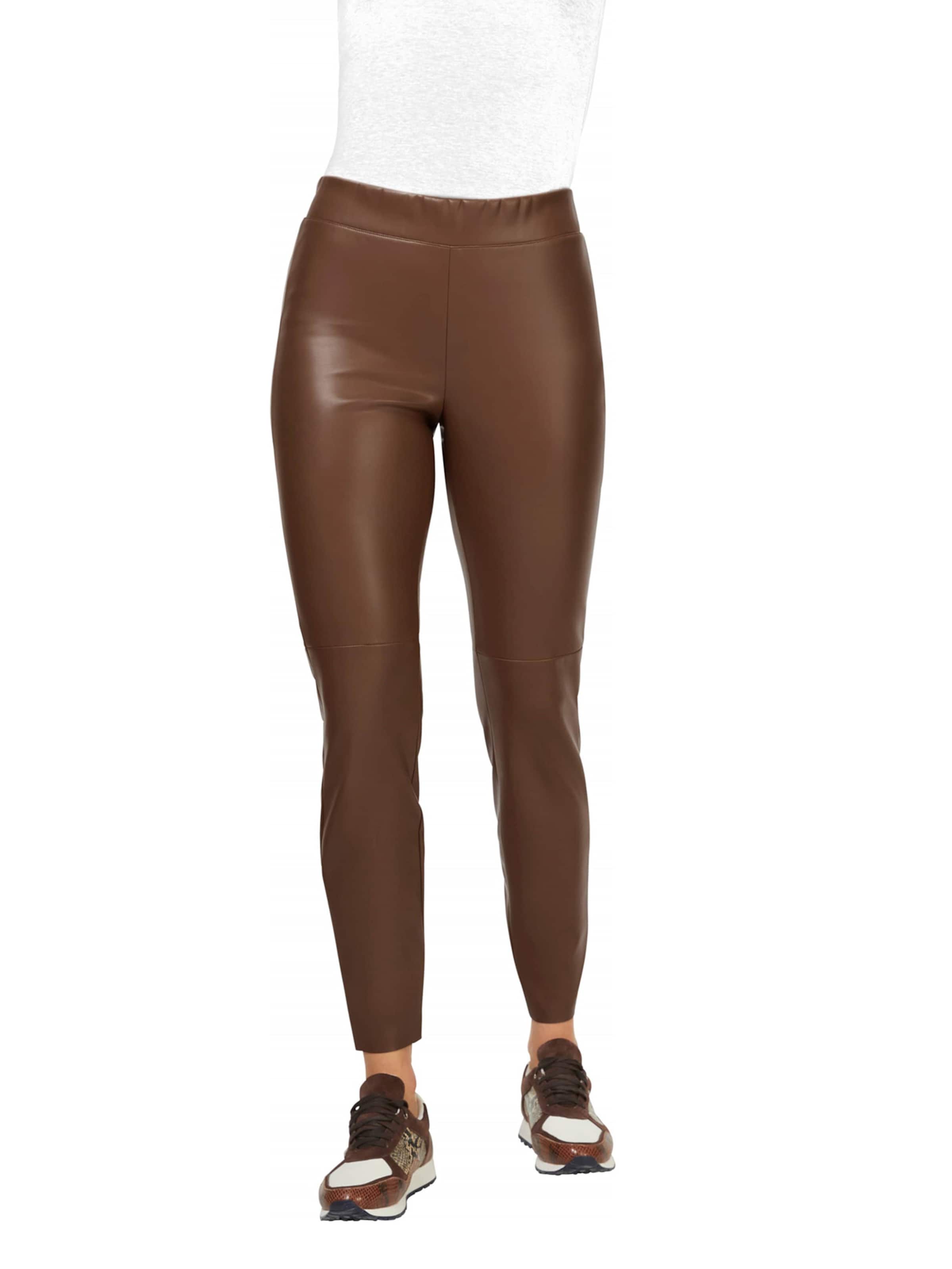 heine Skinny Legginsy w kolorze brązowy: przód