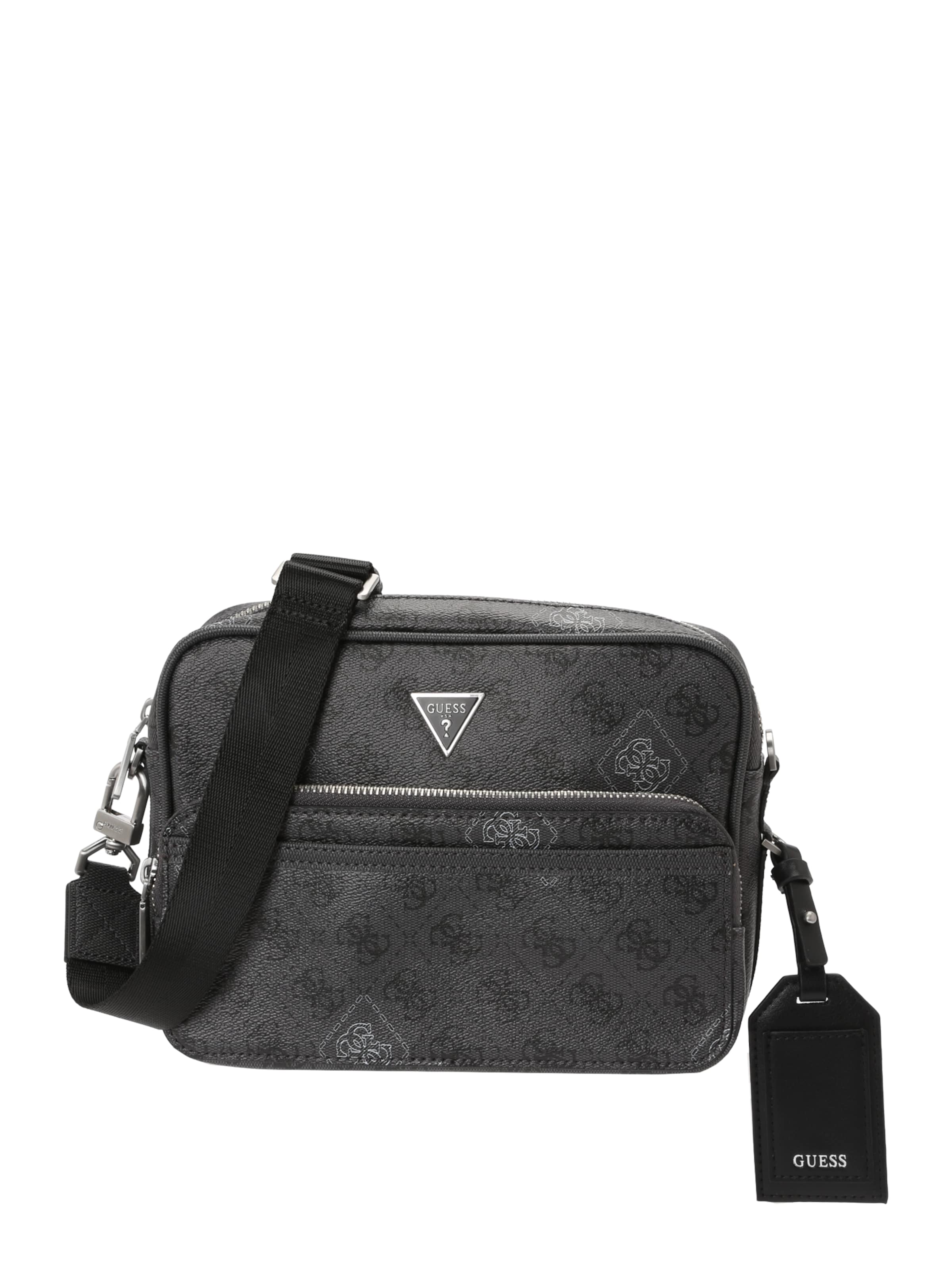 GUESS - Bolso de hombro 'MILANO' en negro: frente