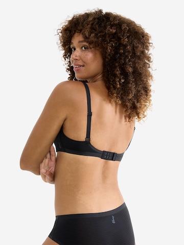 SLOGGI Push-up Bra ' Blue ZERO Feel Air THE UP ' in Black