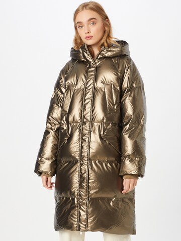 ICHI Zimní bunda – zlatá: přední strana