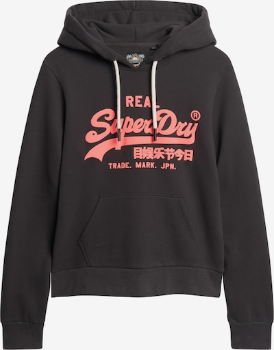 Superdry Sweatshirt in anthrazit / himbeer, Produktansicht