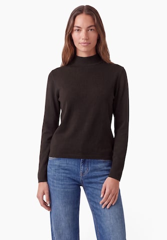 Street One Studio Langarm Pullover mit Turtle Neck in Braun: Vorderseite