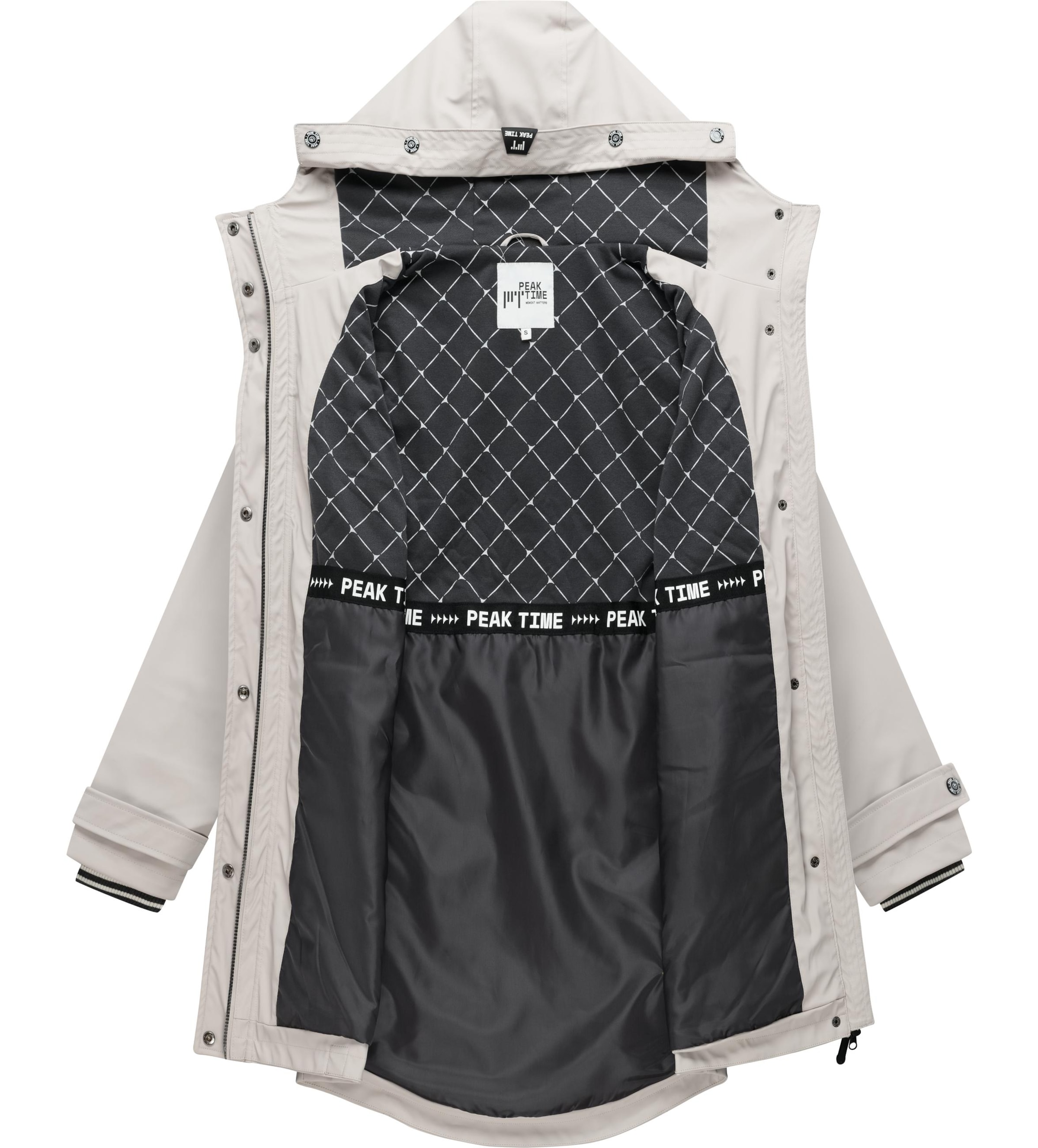 Peak Time Raincoat 'L60042' in Grey