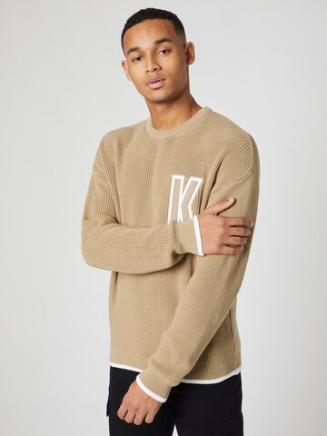 Kosta Williams x About You Sweatshirt in Beige: voorkant