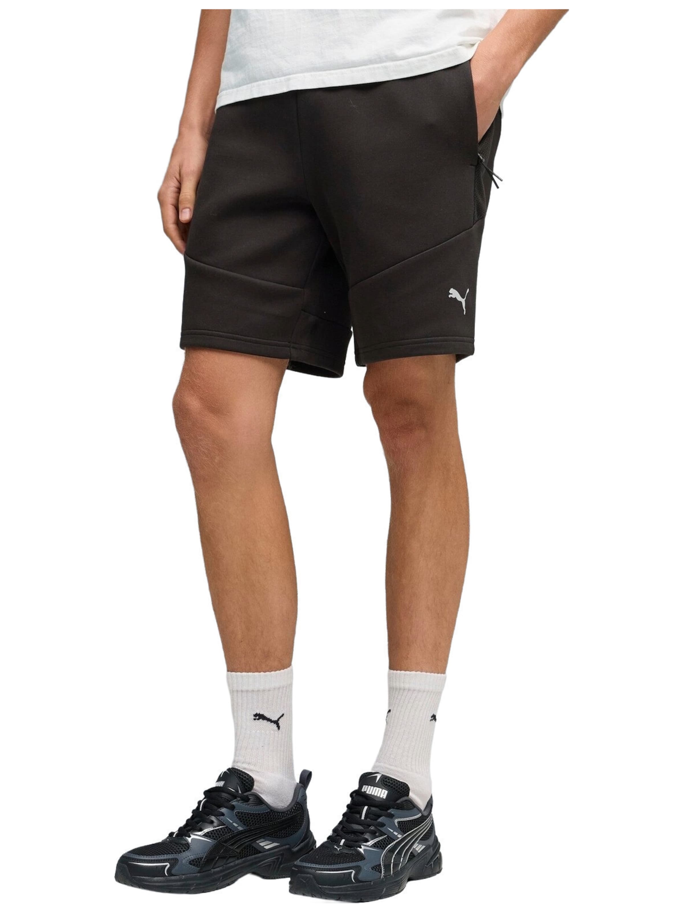 regular Pantaloni sportivi 'Puma Evostripe Shorts Dk' di PUMA in nero