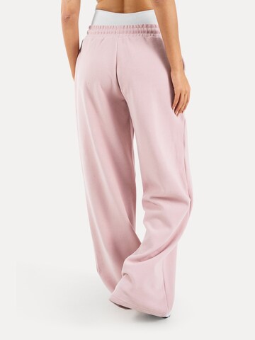 Loosefit Pantalon Smilodox en rose
