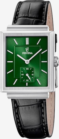 FESTINA Analoog horloge 'Watch On The Square' in Groen: voorkant
