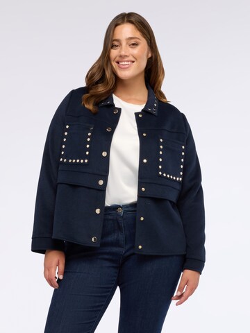 Fiorella Rubino - Abrigo de invierno en azul: frente