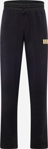 Regular Pantaloni de la EA7 Emporio Armani pe negru: față