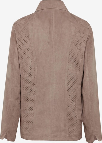 Goldner Blazer in Grau