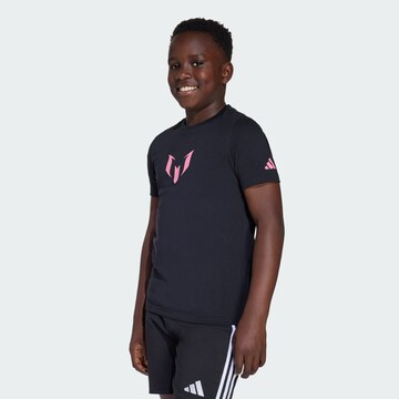 ADIDAS PERFORMANCE Funktionsshirt 'Messi Name & Number' in Schwarz: Vorderseite
