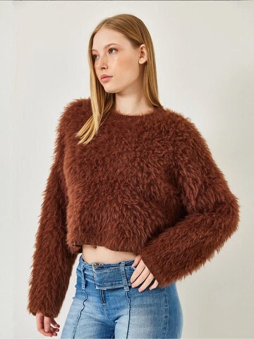 Bianco LucciPulover 'Pullover' - smeđa boja
