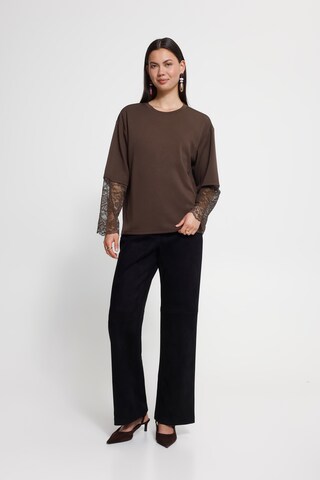 ICHI Shirt 'KAIWA' in Brown