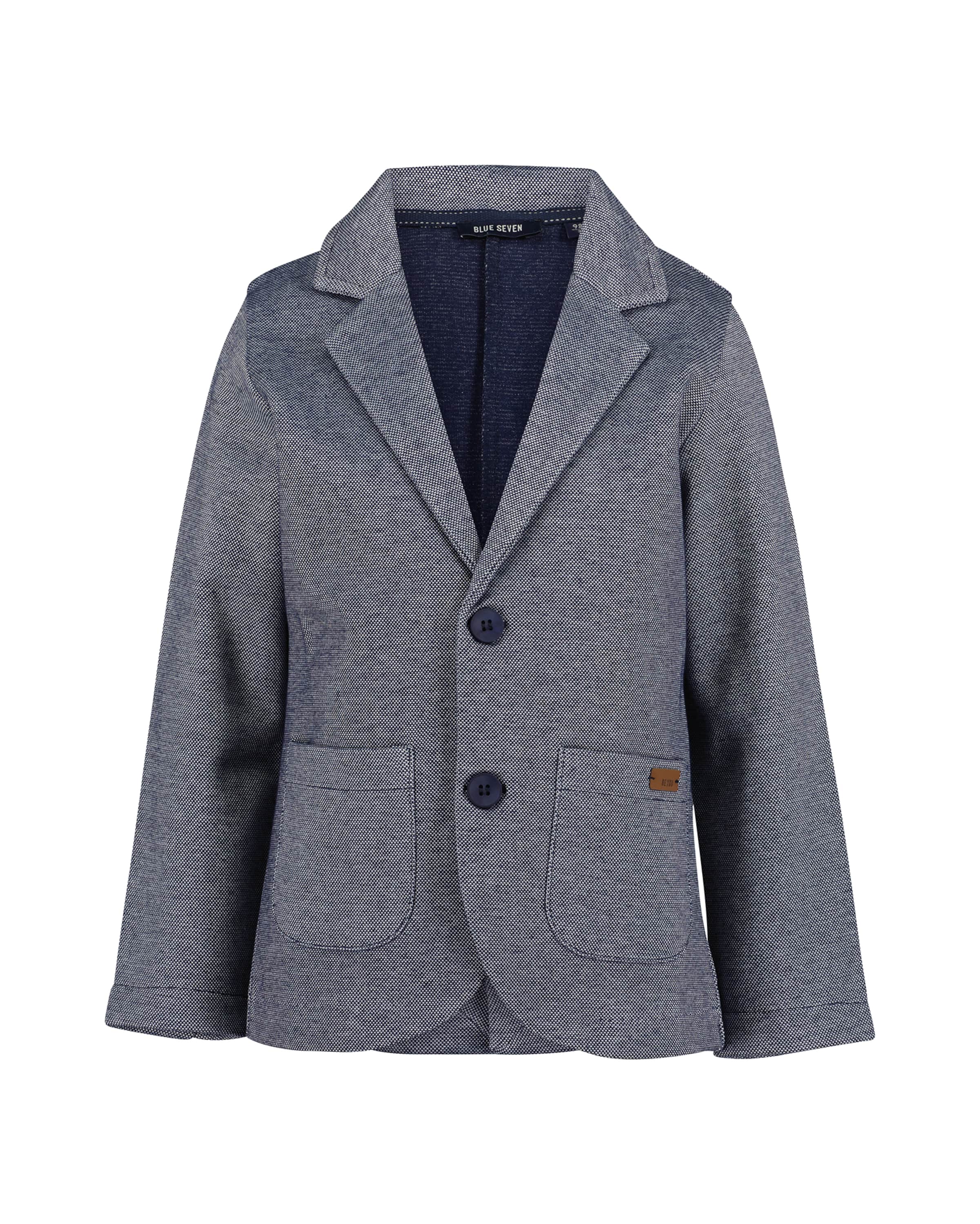 BLUE SEVEN Zip-Up Hoodie in Blue: front