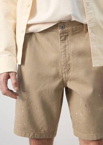 MANGO MAN Regular Chino Pants in Beige