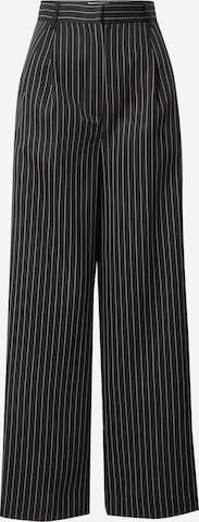 Dorothy Perkins - Pierna ancha Pantalón plisado en negro: frente