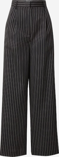 Pantaloni con pieghe Dorothy Perkins di colore nero / bianco, Visualizzazione prodotti