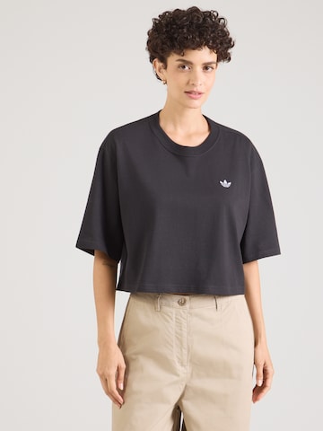 T-shirt 'ESS' ADIDAS ORIGINALS en noir : devant