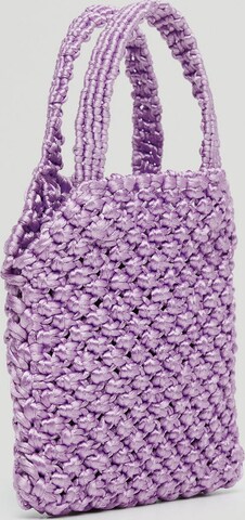 MANGO Ročna torbica 'UELA' | vijolična barva: sprednja stran