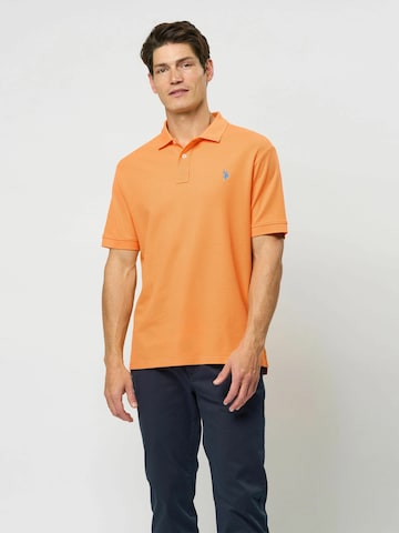 U.S. POLO ASSN. Overhemd 'Alfred' in Oranje: voorkant