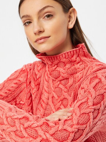 Polo Ralph Lauren Pullover 'ARAN' in Rot