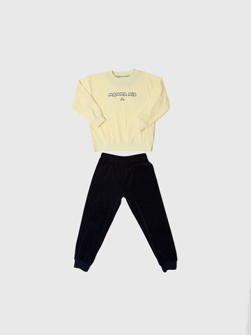 Maru + Bo Set 'VELOUR TRACKSUIT WITH SLOGAN'‌‌‌‌‌‌ in Mischfarben: Vorderseite