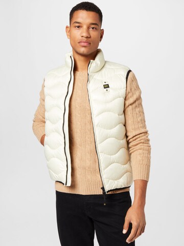 Gilet Blauer.USA en blanc : devant