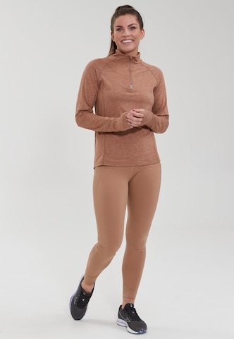 ENDURANCE - Camiseta funcional 'Canna V2' en marrón