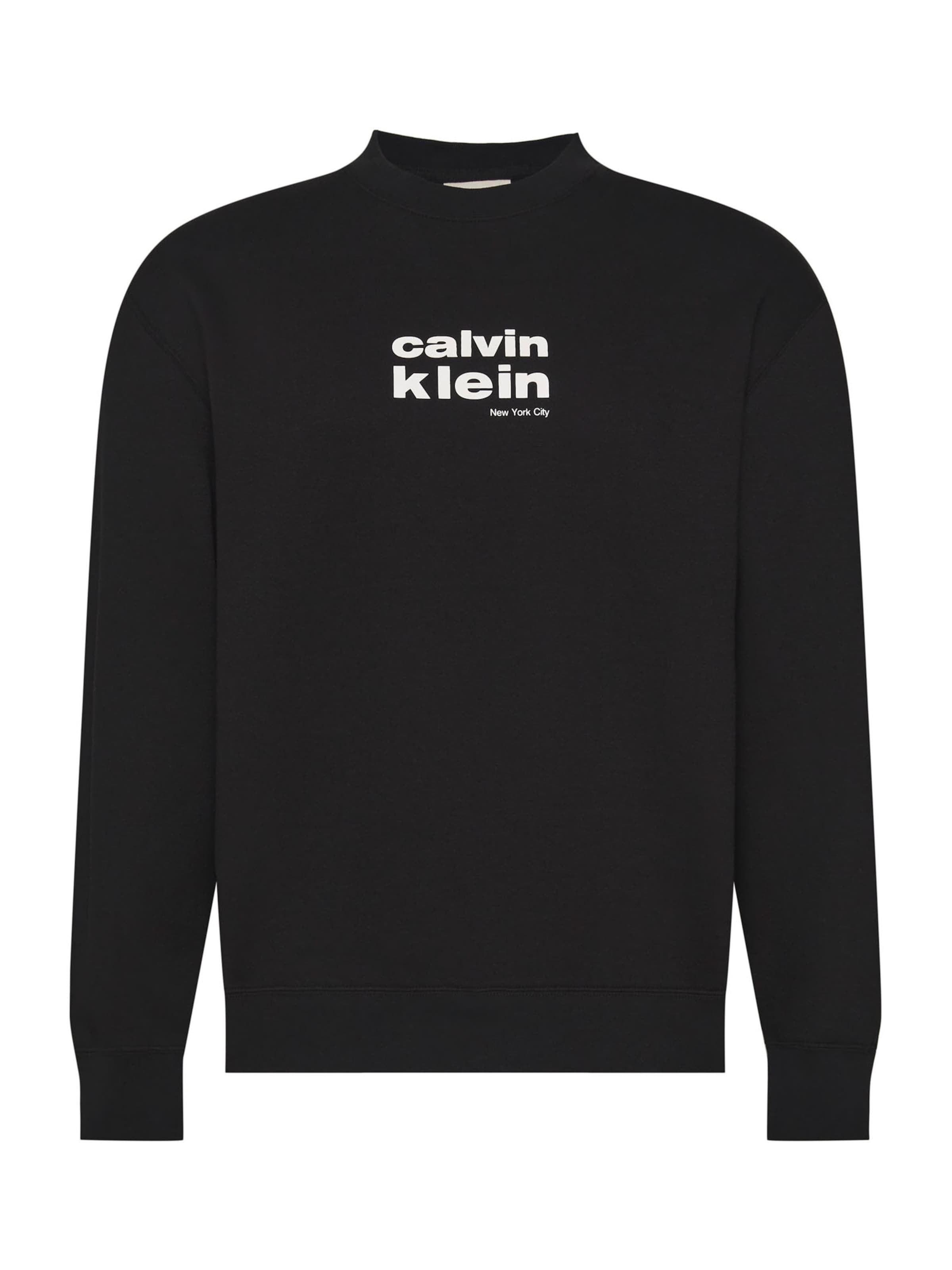 Felpa di Calvin Klein in nero: frontale